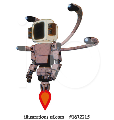 Royalty-Free (RF) Robot Clipart Illustration by Leo Blanchette - Stock Sample #1672215