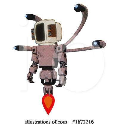 Royalty-Free (RF) Robot Clipart Illustration by Leo Blanchette - Stock Sample #1672216