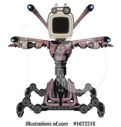 Royalty-Free (RF) Robot Clipart Illustration by Leo Blanchette - Stock Sample #1672218