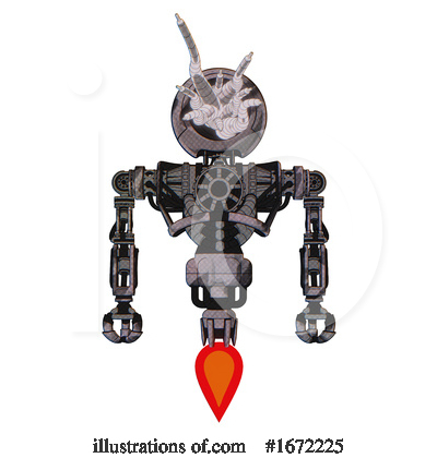 Royalty-Free (RF) Robot Clipart Illustration by Leo Blanchette - Stock Sample #1672225