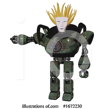 Royalty-Free (RF) Robot Clipart Illustration by Leo Blanchette - Stock Sample #1672230