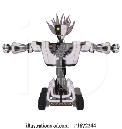 Royalty-Free (RF) Robot Clipart Illustration by Leo Blanchette - Stock Sample #1672244