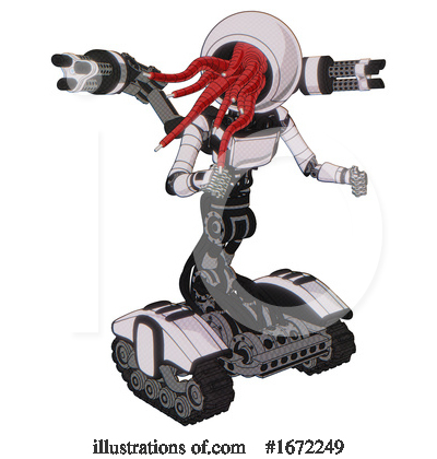 Royalty-Free (RF) Robot Clipart Illustration by Leo Blanchette - Stock Sample #1672249