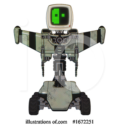 Royalty-Free (RF) Robot Clipart Illustration by Leo Blanchette - Stock Sample #1672251