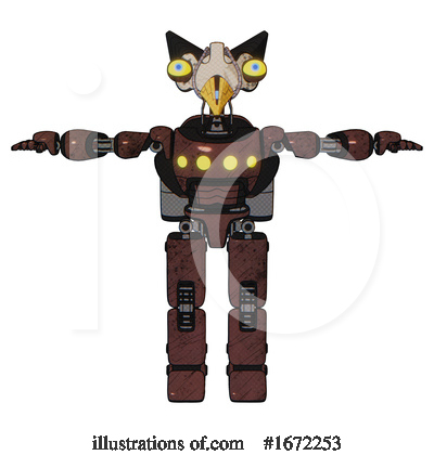 Royalty-Free (RF) Robot Clipart Illustration by Leo Blanchette - Stock Sample #1672253