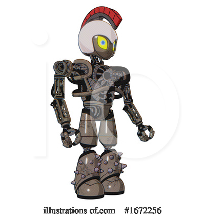 Royalty-Free (RF) Robot Clipart Illustration by Leo Blanchette - Stock Sample #1672256