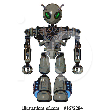 Royalty-Free (RF) Robot Clipart Illustration by Leo Blanchette - Stock Sample #1672284