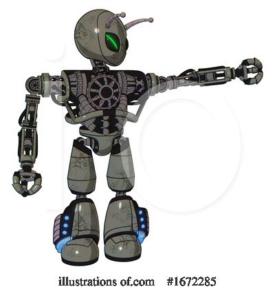 Royalty-Free (RF) Robot Clipart Illustration by Leo Blanchette - Stock Sample #1672285