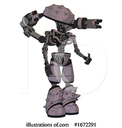 Royalty-Free (RF) Robot Clipart Illustration by Leo Blanchette - Stock Sample #1672291