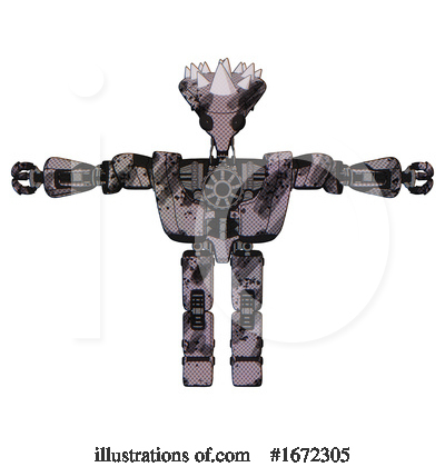 Royalty-Free (RF) Robot Clipart Illustration by Leo Blanchette - Stock Sample #1672305