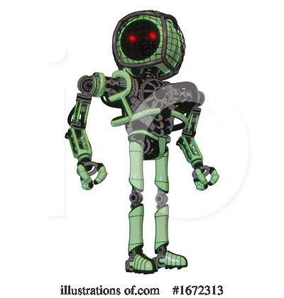 Royalty-Free (RF) Robot Clipart Illustration by Leo Blanchette - Stock Sample #1672313