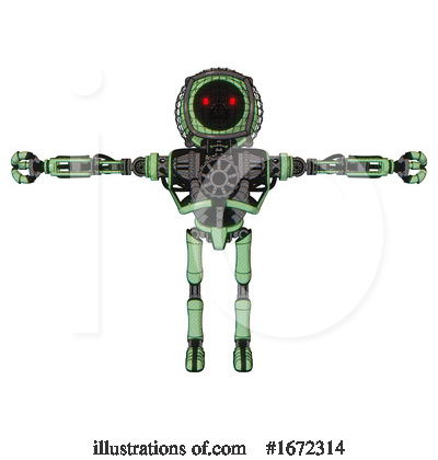 Royalty-Free (RF) Robot Clipart Illustration by Leo Blanchette - Stock Sample #1672314