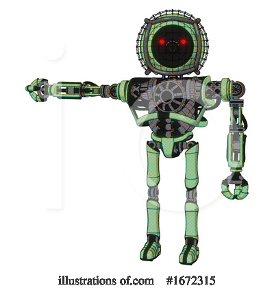 Royalty-Free (RF) Robot Clipart Illustration by Leo Blanchette - Stock Sample #1672315