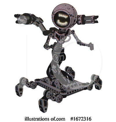 Royalty-Free (RF) Robot Clipart Illustration by Leo Blanchette - Stock Sample #1672316