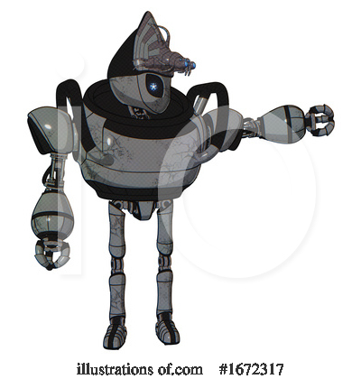 Royalty-Free (RF) Robot Clipart Illustration by Leo Blanchette - Stock Sample #1672317