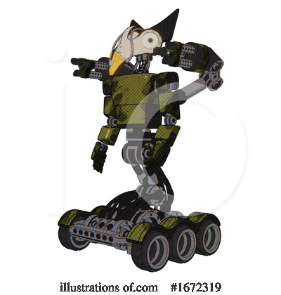 Royalty-Free (RF) Robot Clipart Illustration by Leo Blanchette - Stock Sample #1672319