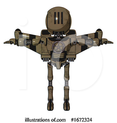 Royalty-Free (RF) Robot Clipart Illustration by Leo Blanchette - Stock Sample #1672324