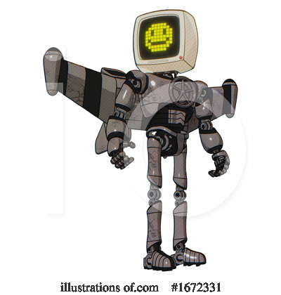 Royalty-Free (RF) Robot Clipart Illustration by Leo Blanchette - Stock Sample #1672331