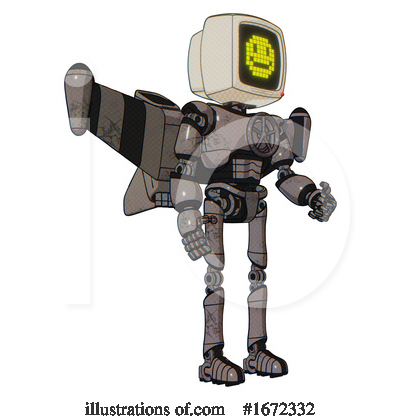 Royalty-Free (RF) Robot Clipart Illustration by Leo Blanchette - Stock Sample #1672332