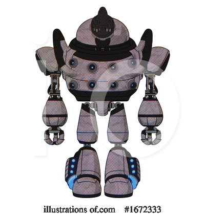 Royalty-Free (RF) Robot Clipart Illustration by Leo Blanchette - Stock Sample #1672333
