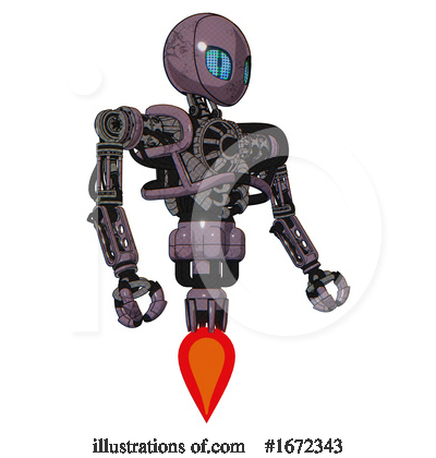 Royalty-Free (RF) Robot Clipart Illustration by Leo Blanchette - Stock Sample #1672343