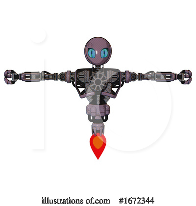 Royalty-Free (RF) Robot Clipart Illustration by Leo Blanchette - Stock Sample #1672344