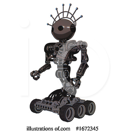 Royalty-Free (RF) Robot Clipart Illustration by Leo Blanchette - Stock Sample #1672345