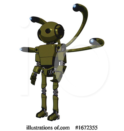 Royalty-Free (RF) Robot Clipart Illustration by Leo Blanchette - Stock Sample #1672355