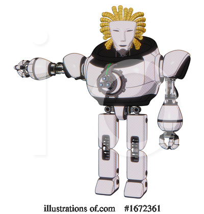 Royalty-Free (RF) Robot Clipart Illustration by Leo Blanchette - Stock Sample #1672361