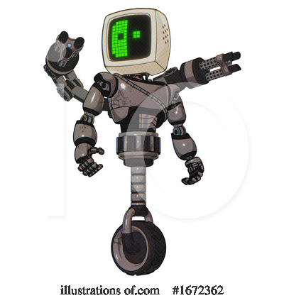Royalty-Free (RF) Robot Clipart Illustration by Leo Blanchette - Stock Sample #1672362