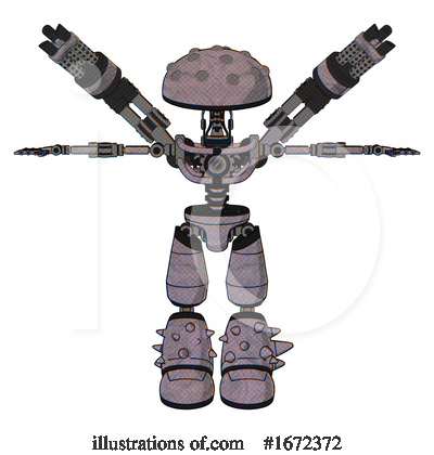 Royalty-Free (RF) Robot Clipart Illustration by Leo Blanchette - Stock Sample #1672372