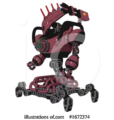 Royalty-Free (RF) Robot Clipart Illustration by Leo Blanchette - Stock Sample #1672374