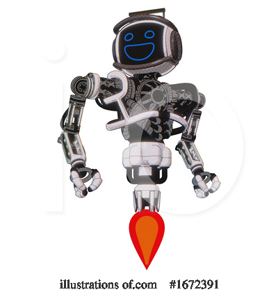Royalty-Free (RF) Robot Clipart Illustration by Leo Blanchette - Stock Sample #1672391