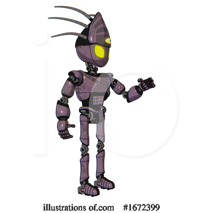 Royalty-Free (RF) Robot Clipart Illustration by Leo Blanchette - Stock Sample #1672399