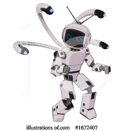 Royalty-Free (RF) Robot Clipart Illustration by Leo Blanchette - Stock Sample #1672407