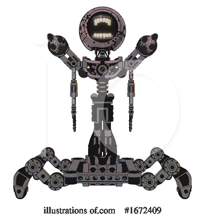 Royalty-Free (RF) Robot Clipart Illustration by Leo Blanchette - Stock Sample #1672409
