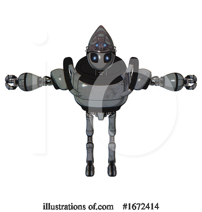 Royalty-Free (RF) Robot Clipart Illustration by Leo Blanchette - Stock Sample #1672414