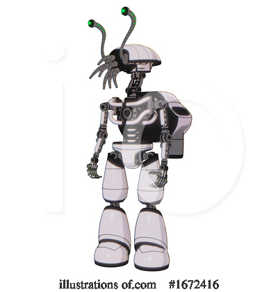 Royalty-Free (RF) Robot Clipart Illustration by Leo Blanchette - Stock Sample #1672416