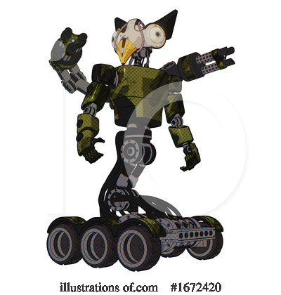 Royalty-Free (RF) Robot Clipart Illustration by Leo Blanchette - Stock Sample #1672420