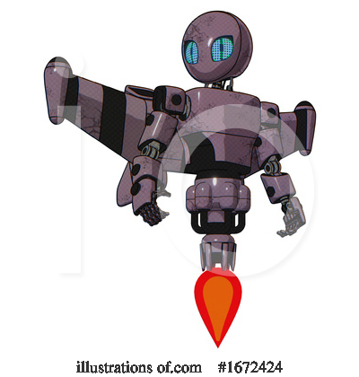 Royalty-Free (RF) Robot Clipart Illustration by Leo Blanchette - Stock Sample #1672424
