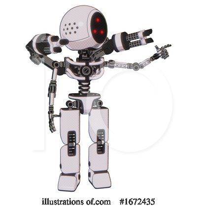 Royalty-Free (RF) Robot Clipart Illustration by Leo Blanchette - Stock Sample #1672435