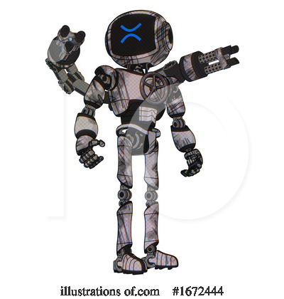 Royalty-Free (RF) Robot Clipart Illustration by Leo Blanchette - Stock Sample #1672444