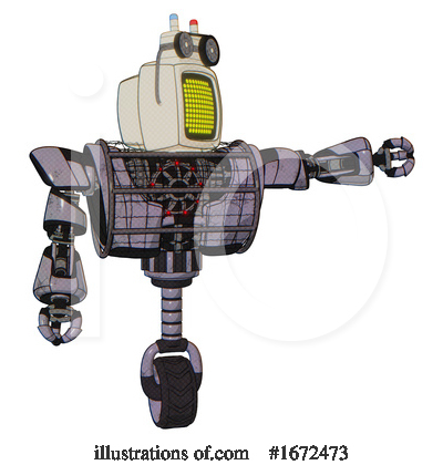 Royalty-Free (RF) Robot Clipart Illustration by Leo Blanchette - Stock Sample #1672473