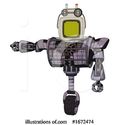 Royalty-Free (RF) Robot Clipart Illustration by Leo Blanchette - Stock Sample #1672474