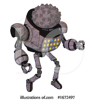 Royalty-Free (RF) Robot Clipart Illustration by Leo Blanchette - Stock Sample #1672497