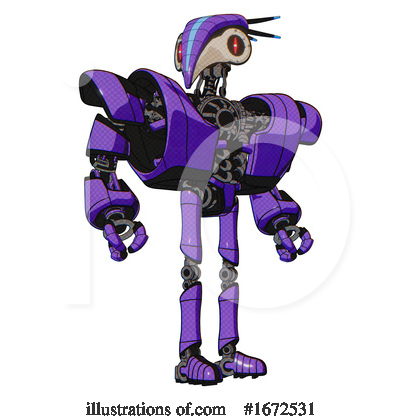 Royalty-Free (RF) Robot Clipart Illustration by Leo Blanchette - Stock Sample #1672531