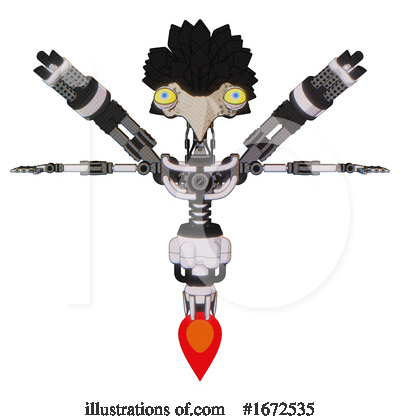Royalty-Free (RF) Robot Clipart Illustration by Leo Blanchette - Stock Sample #1672535