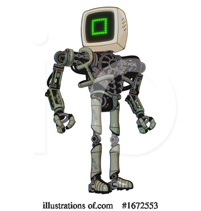 Royalty-Free (RF) Robot Clipart Illustration by Leo Blanchette - Stock Sample #1672553