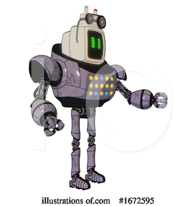 Royalty-Free (RF) Robot Clipart Illustration by Leo Blanchette - Stock Sample #1672595