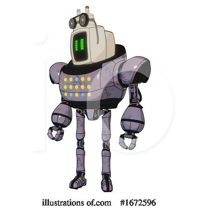 Royalty-Free (RF) Robot Clipart Illustration by Leo Blanchette - Stock Sample #1672596